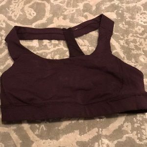 Lululemon size 2 sports bra dark purple
